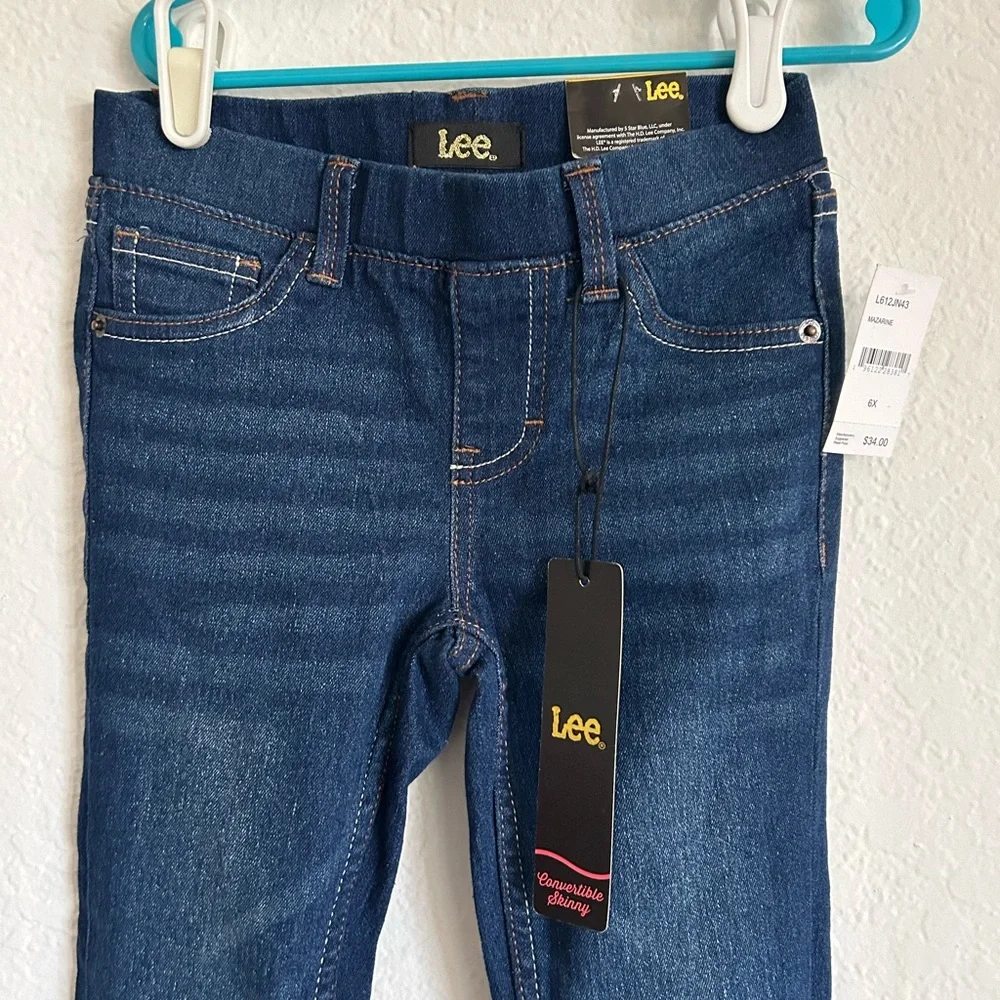 ✳️📚DROP⬇️ LEE • Kids Blue Jeans Convertible Skinny • 6X - Picture 3 of 7
